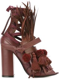 feather and pom pom sandals Nº21