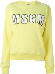 толстовка с вышитым логотипом MSGM