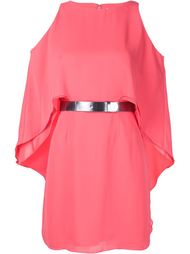 belted bare shoulder dress Halston Heritage