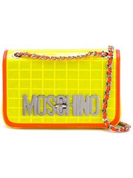 logo plaque crossbody bag Moschino