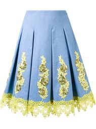 юбка с цветочной аппликацией  DressCamp