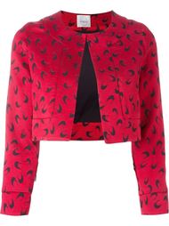 horseshoe print cropped jacket Eggs