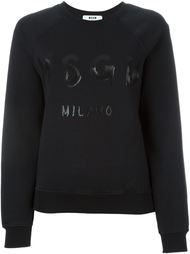 толстовка с логотипом MSGM