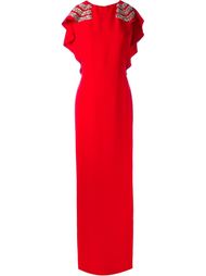 cape embellished evening dress Antonio Berardi