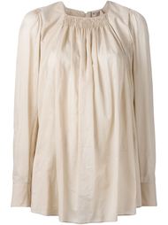 ruched detail long fit blouse Nº21
