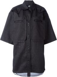 cardboard panel long shirt jacket KTZ