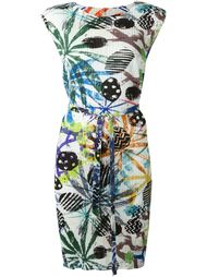 плиссированное платье с цветочным принтом Pleats Please By Issey Miyake