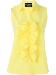 ruffle front blouse Boutique Moschino