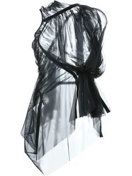 блузка 'Shortsleeve sheer zip'  Rick Owens Lilies