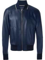 zipped leather jacket Bally