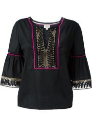 блузка с вышивкой  Temperley London