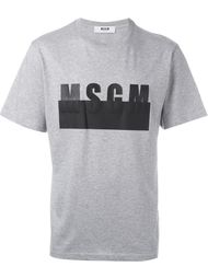 футболка с принтом-логотипом MSGM