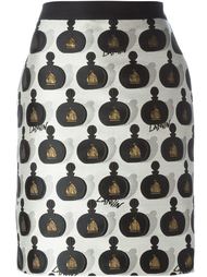 perfume bottle jacquard skirt Lanvin