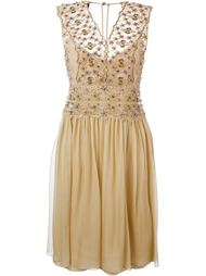 декорированное кружевное платье Alberta Ferretti