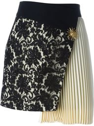lace panel pleated skirt Fausto Puglisi