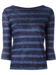 boat neck striped top Majestic Filatures