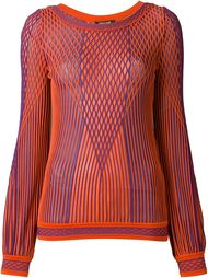 contrasting ribbed jumper Roberto Cavalli