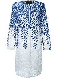leaf embroidery coat Christian Pellizzari