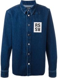 slim fit denim shirt Raf Simons