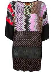 полупрозрачная футболка с узором-ёлочкой Missoni