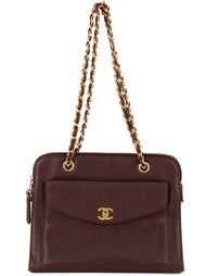 сумка на плечо с карманом спереди Chanel Vintage