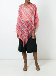 легкая полупрозрачная фактурная туника с бахромой Missoni