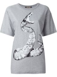 snake print T-shirt Roberto Cavalli