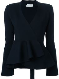 crepe knit wrap jacket Scanlan Theodore