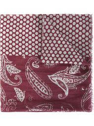 paisley polka dot print scarf Al Duca D’Aosta 1902