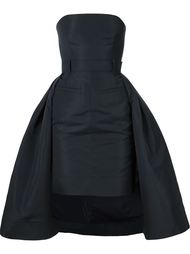 strapless overlay pencil dress Vera Wang