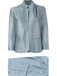 glittery cowl neck two piece evening suit Blumarine
