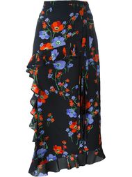 ruffled floral print pencil skirt Nº21