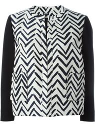 zigzag print jacket Jil Sander Navy