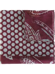 paisley polka dot print pocket square Al Duca D’Aosta 1902