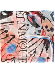 butterfly jacquard scarf Alexander McQueen