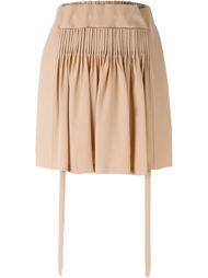 ruched panel pleated detail short shorts Nº21