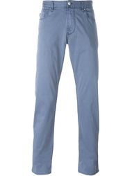 contrast trim slim fit chinos Armani Jeans