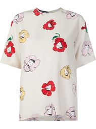 floral print T-shirt Rochas