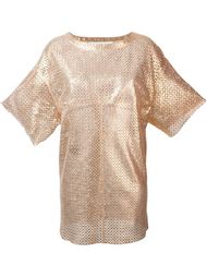 leather T-shirt Drome