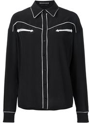 'Row' contrast trim shirt Rochas