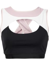 colour block sports bra Live The Process