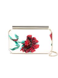 carnation evening clutch Oscar de la Renta