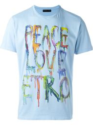 футболка с принтом 'Peace &amp;amp; Love'  Etro