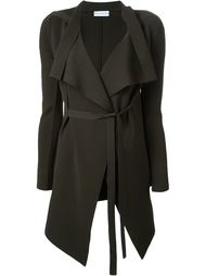 crepe knit drape front jacket Scanlan Theodore