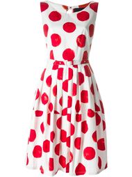 polka-dots belted dress Samantha Sung