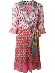 multi print wrap dress Diane Von Furstenberg