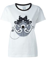 'LIBER' T-shirt Mother Of Pearl