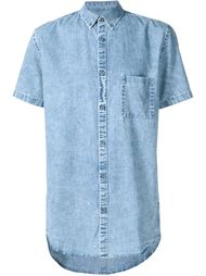 джинсовая рубашка с короткими рукавами Zanerobe
