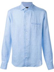 рубашка с вышитым логотипом Corneliani