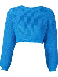 knit cropped sweater Jeremy Scott